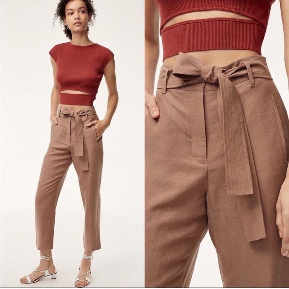 ARITZIA Wilfred Jallade/Tie Front Pants